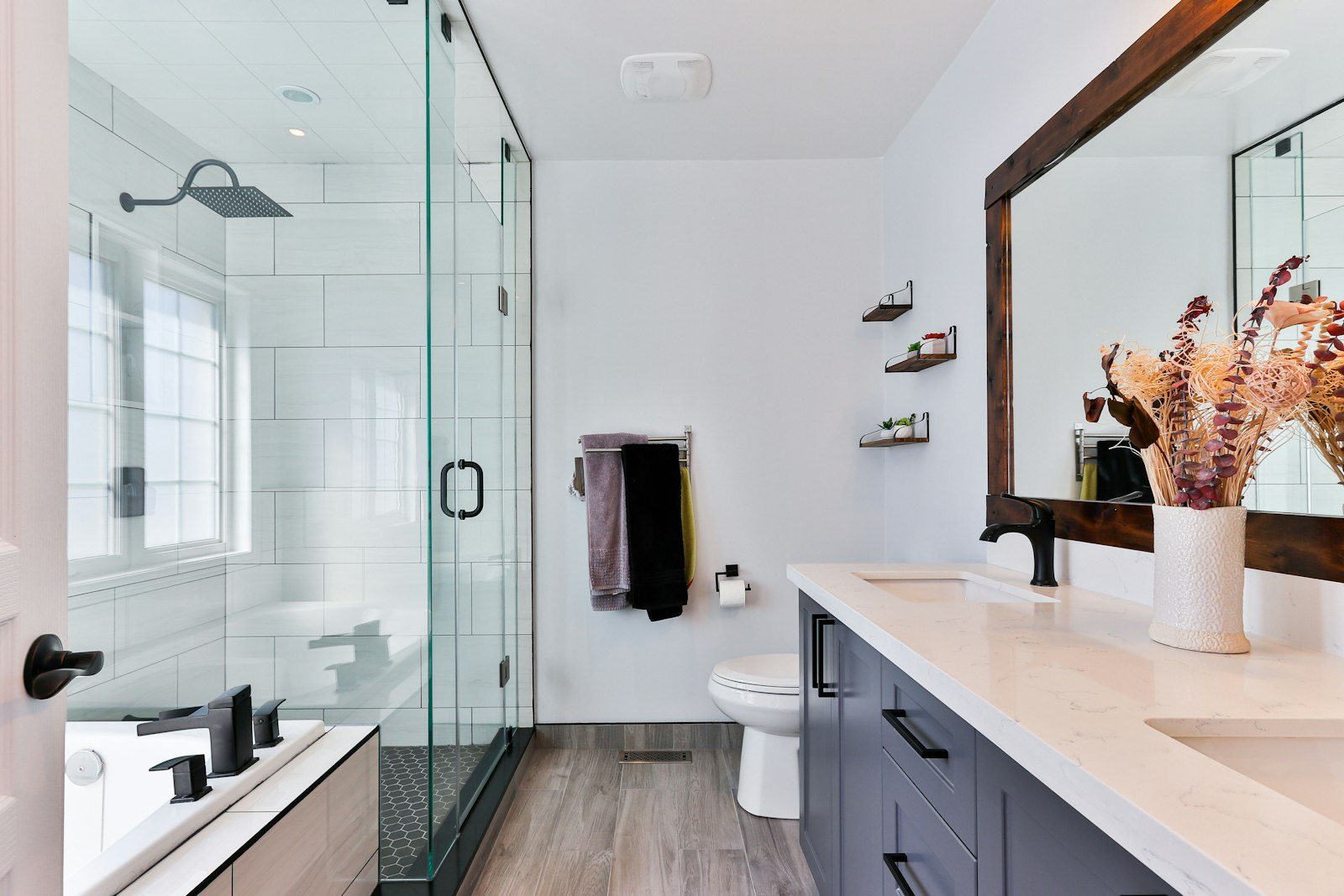Bathroom Leakage - Bathroom with shower area - a common leakage zone