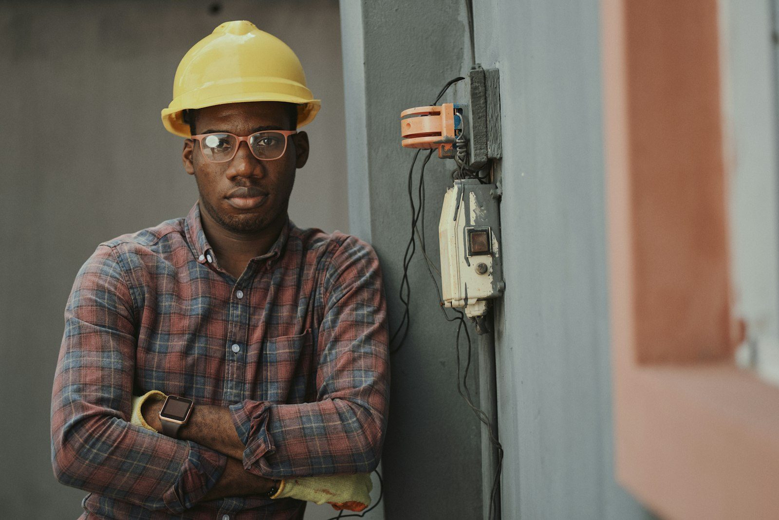 Electrical Thermography - Electrical technician checking panel connections